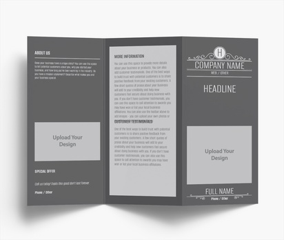Design Preview for Design Gallery: Business Services Folded Leaflets, Z-fold DL (99 x 210 mm)