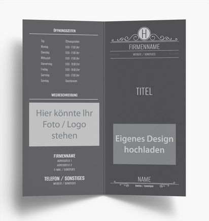 Designvorschau für Designgalerie: Falzflyer Marketing & PR, Einbruchfalz DL (99 x 210 mm)