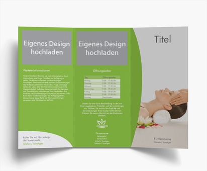 Designvorschau für Designgalerie: Falzflyer, Wickelfalz DL (99 x 210 mm)