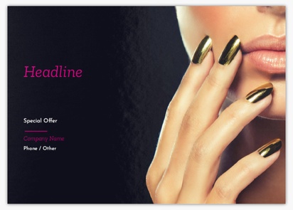 Design Preview for Design Gallery: Nail Salons Flyers & Leaflets,  No Fold/Flyer A6 (105 x 148 mm)