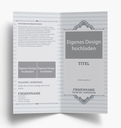 Designvorschau für Designgalerie: Falzflyer Retro, Einbruchfalz DL (99 x 210 mm)