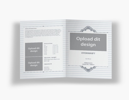 Forhåndsvisning af design for Designgalleri: Elegante Brochurer, Midterfals A5 (148 x 210 mm)