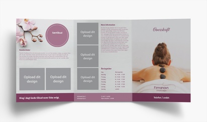 Forhåndsvisning af design for Designgalleri: Beauty og spa Brochurer, 3-fløjet A5 (148 x 210 mm)
