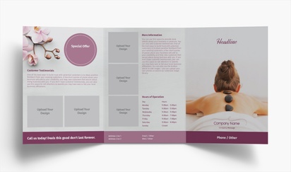 Design Preview for Design Gallery: beauty & spa Brochures, Tri-fold A5