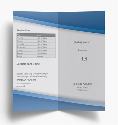 Voorvertoning ontwerp voor Ontwerpgalerij: Informatietechnologie Flyers en folders, Tweeluik DL (99 x 210 mm)