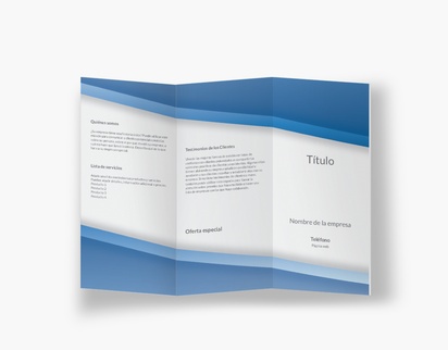 Vista previa del diseño de Galería de diseños de folletos plegados para finanzas y seguros, Pliegue en acordeón DL (99 x 210 mm)