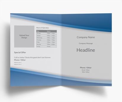 Design Preview for Design Gallery: Finance & Insurance Folded Leaflets, Bi-fold A5 (148 x 210 mm)