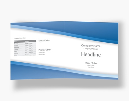 Design Preview for Design Gallery: Information & Technology Folded Leaflets, Bi-fold Square (210 x 210 mm)