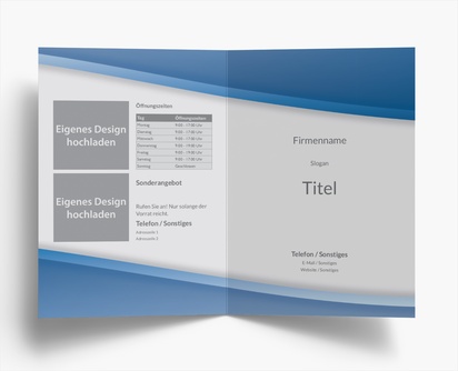 Designvorschau für Flyer-Vorlagen und Designs, Einbruchfalz A4 (210 x 297 mm)