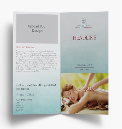 Design Preview for Design Gallery: Massage & Reflexology Folded Leaflets, Bi-fold DL (99 x 210 mm)