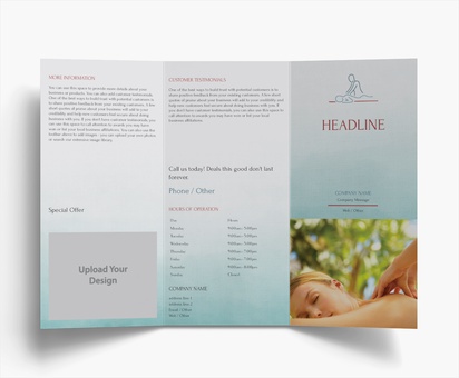 Design Preview for Design Gallery: Beauty & Spa Brochures, Tri-fold DL