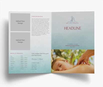 Design Preview for Design Gallery: Massage & Reflexology Folded Leaflets, Bi-fold A5 (148 x 210 mm)