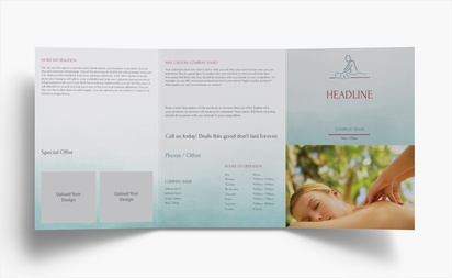 Design Preview for Design Gallery: Massage & Reflexology Folded Leaflets, Tri-fold A6 (105 x 148 mm)