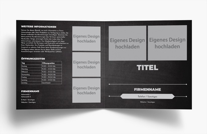 Designvorschau für Designgalerie: Falzflyer Modern & Einfach, Einbruchfalz Quadratisch (148 x 148 mm)