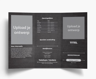 Voorvertoning ontwerp voor Ontwerpgalerij: Folders, Drieluik DL (99 x 210 mm)