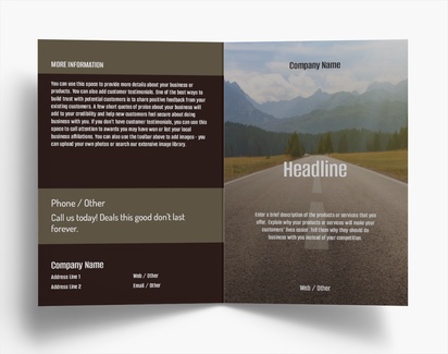 Design Preview for Design Gallery: Automotive & Transportation Folded Leaflets, Bi-fold A6 (105 x 148 mm)