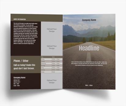 Design Preview for Design Gallery: Trucking Folded Leaflets, Bi-fold A5 (148 x 210 mm)