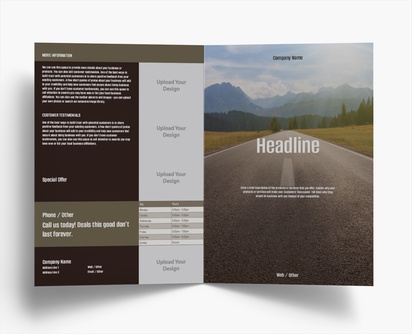 Design Preview for Design Gallery: Trucking Folded Leaflets, Bi-fold A4 (210 x 297 mm)
