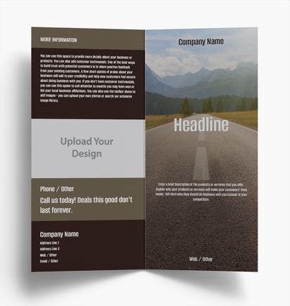 Design Preview for Design Gallery: Trucking Folded Leaflets, Bi-fold DL (99 x 210 mm)