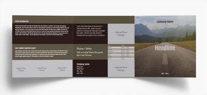 Design Preview for Design Gallery: Trucking Folded Leaflets, Tri-fold Square (148 x 148 mm)