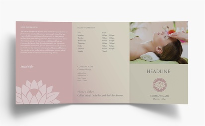 Design Preview for Design Gallery: Spas Folded Leaflets, Tri-fold A6 (105 x 148 mm)