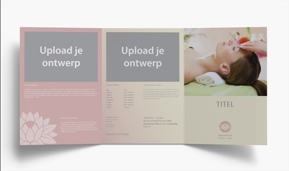 Voorvertoning ontwerp voor Ontwerpgalerij: Massage en reflexologie Folders, Drieluik A4 (210 x 297 mm)
