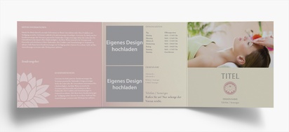 Designvorschau für Designgalerie: Falzflyer Alternativmedizin, Wickelfalz Quadratisch (148 x 148 mm)
