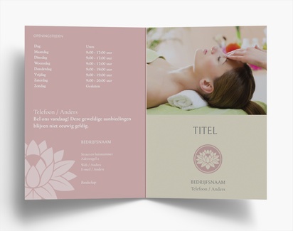 Voorvertoning ontwerp voor Ontwerpgalerij: Massage en reflexologie Folders, Tweeluik A6 (105 x 148 mm)