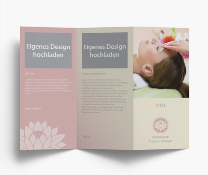 Designvorschau für Designgalerie: Falzflyer Gesundheit & Wellness, Zickzackfalz DL (99 x 210 mm)