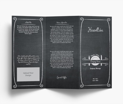Design Preview for Design Gallery: Food Catering Folded Leaflets, Z-fold DL (99 x 210 mm)