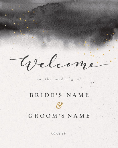 A bröllop inbjudan invito di nozze white gray design for Type