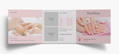 Design Preview for Design Gallery: Nail Salons Folded Leaflets, Tri-fold Square (210 x 210 mm)