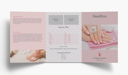 Design Preview for Design Gallery: Nail Salons Flyers & Leaflets, Tri-fold A5 (148 x 210 mm)
