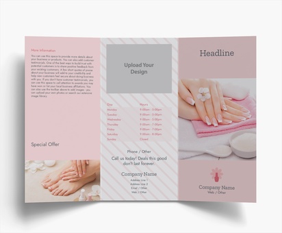 Design Preview for Design Gallery: Nail Salons Flyers & Leaflets, Tri-fold DL (99 x 210 mm)