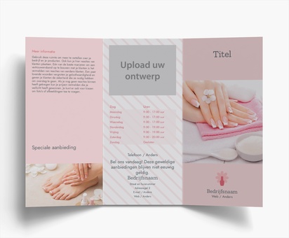 Voorvertoning ontwerp voor Ontwerpgalerij: Beauty en spa Flyers en folders, Drieluik DL (99 x 210 mm)