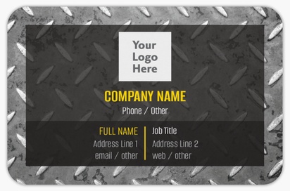 Design Preview for Design Gallery: Manufacturing & Distribution Rounded Corner Business Cards, Rounded Standard (85 x 55 mm)