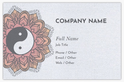 Design Preview for Design Gallery: Yoga & Pilates Pearl Business Cards