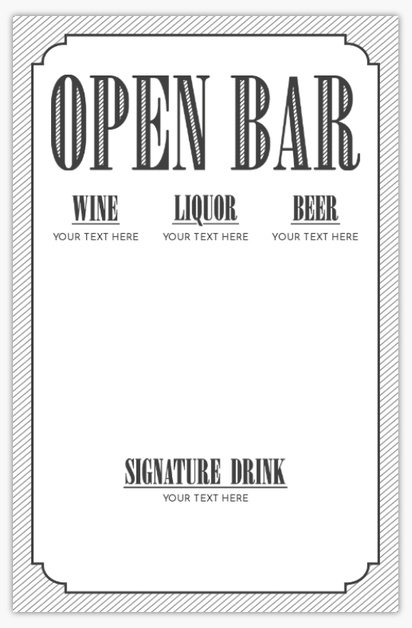 Design Preview for Retro & Vintage Tabletop Signs Templates, 5.5" x 8.5" Mounted