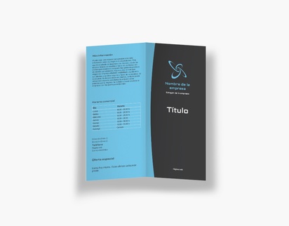 Vista previa del diseño de Galería de diseños de folletos plegados para servicios empresariales, Díptico DL (99 x 210 mm)