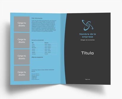 Vista previa del diseño de Galería de diseños de folletos plegados para servicios empresariales, Díptico A4 (210 x 297 mm)