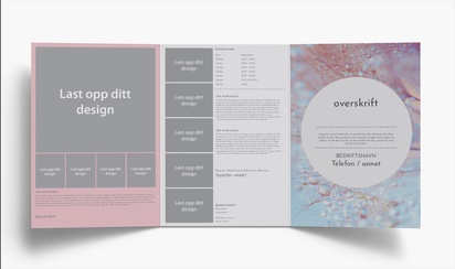 Forhåndsvisning av design for Designgalleri: Hudpleie Brosjyrer, 3-fløyet A4 (210 x 297 mm)