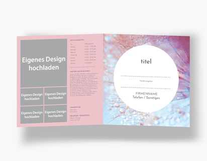Designvorschau für Designgalerie: Falzflyer Nagelstudios, Einbruchfalz Quadratisch (210 x 210 mm)