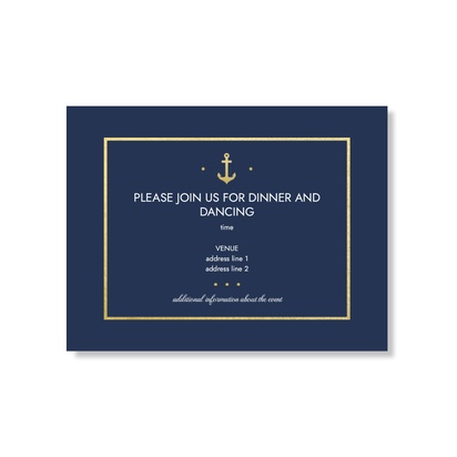 Design Preview for Design Gallery: Nautical Thank You Cards, Flat 13.9 x 10.7 cm
