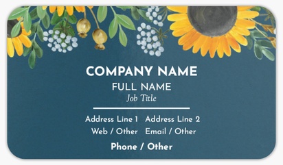 Design Preview for Florists Rounded Corner Business Cards Templates, Standard (3.5" x 2")