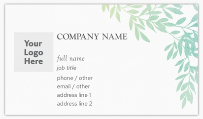 Design Preview for Design Gallery: Beauty & Spa Standard Visiting Cards