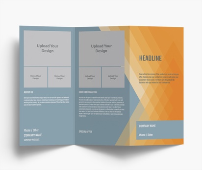 Design Preview for Design Gallery: Customer Service Folded Leaflets, Z-fold DL (99 x 210 mm)