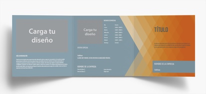 Vista previa del diseño de Galería de diseños de folletos plegados para moderno y sencillo, Tríptico Cuadrado (148 x 148 mm)