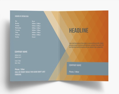 Design Preview for Design Gallery: Customer Service Folded Leaflets, Bi-fold A6 (105 x 148 mm)