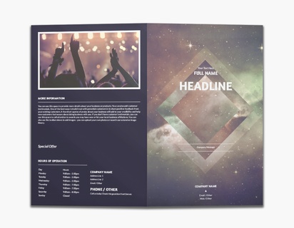 Design Preview for Design Gallery: Music Custom Brochures, 8.5" x 11" Bi-fold