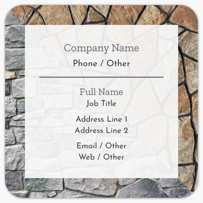 Design Preview for Design Gallery: Paving Rounded Corner Business Cards, Rounded Square (65 x 65 mm)